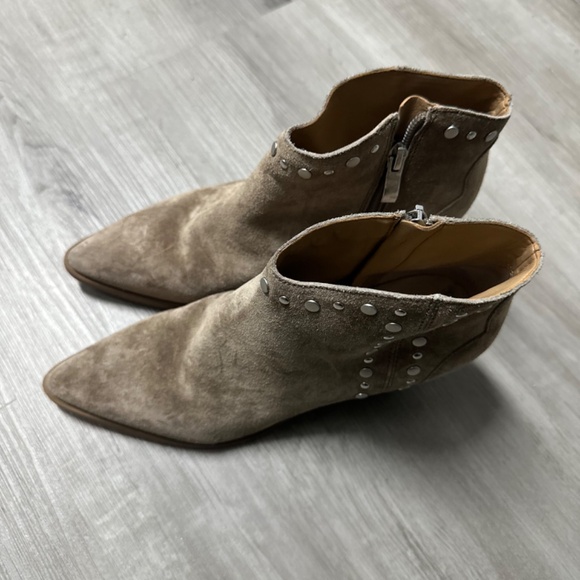 Marc Fisher Studded Suede Bootie - Picture 2 of 4